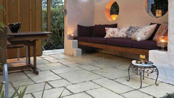 Semmelrock Bradstone Old Town lapok - Mészkőfehér