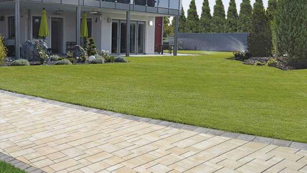 Semmelrock Citytop+ Kombi térkő - Sárga-fehér