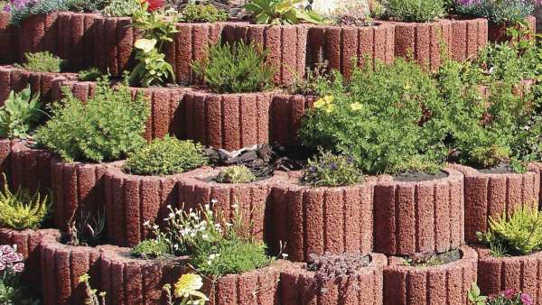 Semmelrock Mini növényedény - Vörösbarna