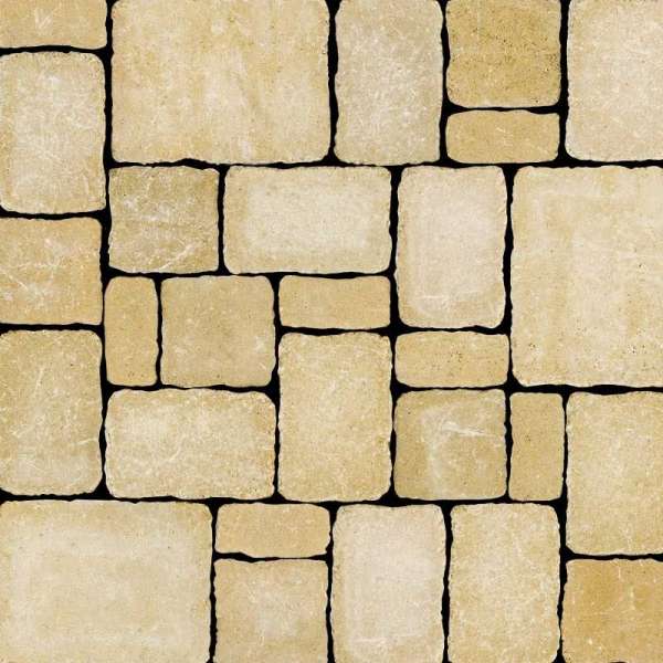 Semmelrock Castello Antico Kombi térkő - Homok-sárga