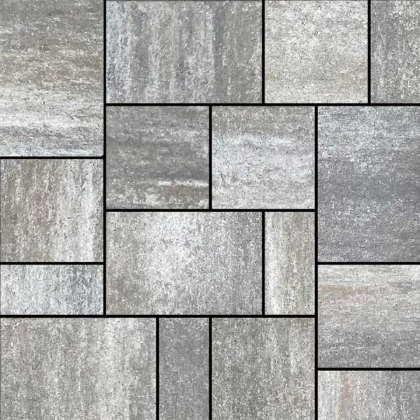 Semmelrock Citytop+ Kombi térkő - Grafit-terra