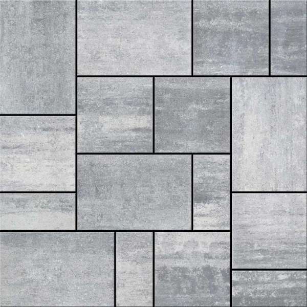 Semmelrock Citytop+ Kombi térkő - Szürke-fehér