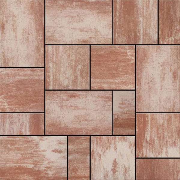 Semmelrock Citytop+ Kombi térkő - Barna-fehér